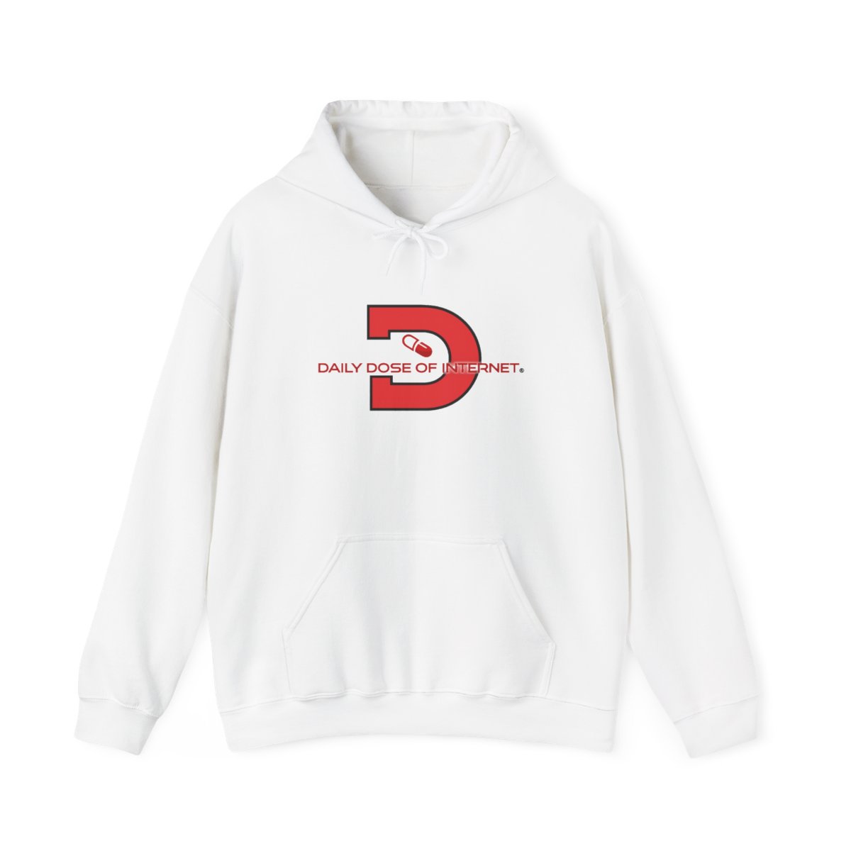 Daily Dose of Internet logo Hoodie | Minimal Red D Datedesign | Daily Dose of Internet